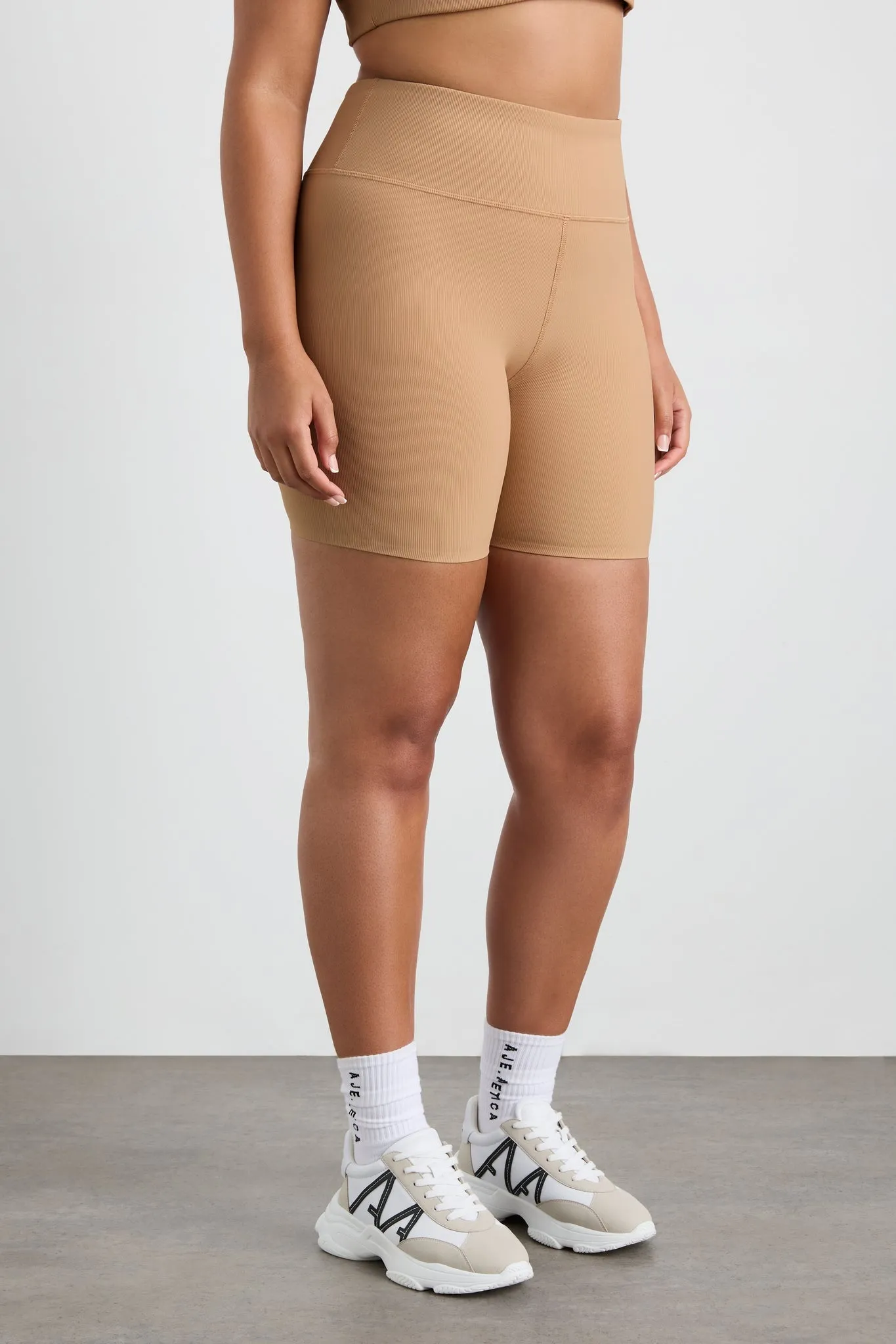 Ribbed Mid Length Bike Short 601