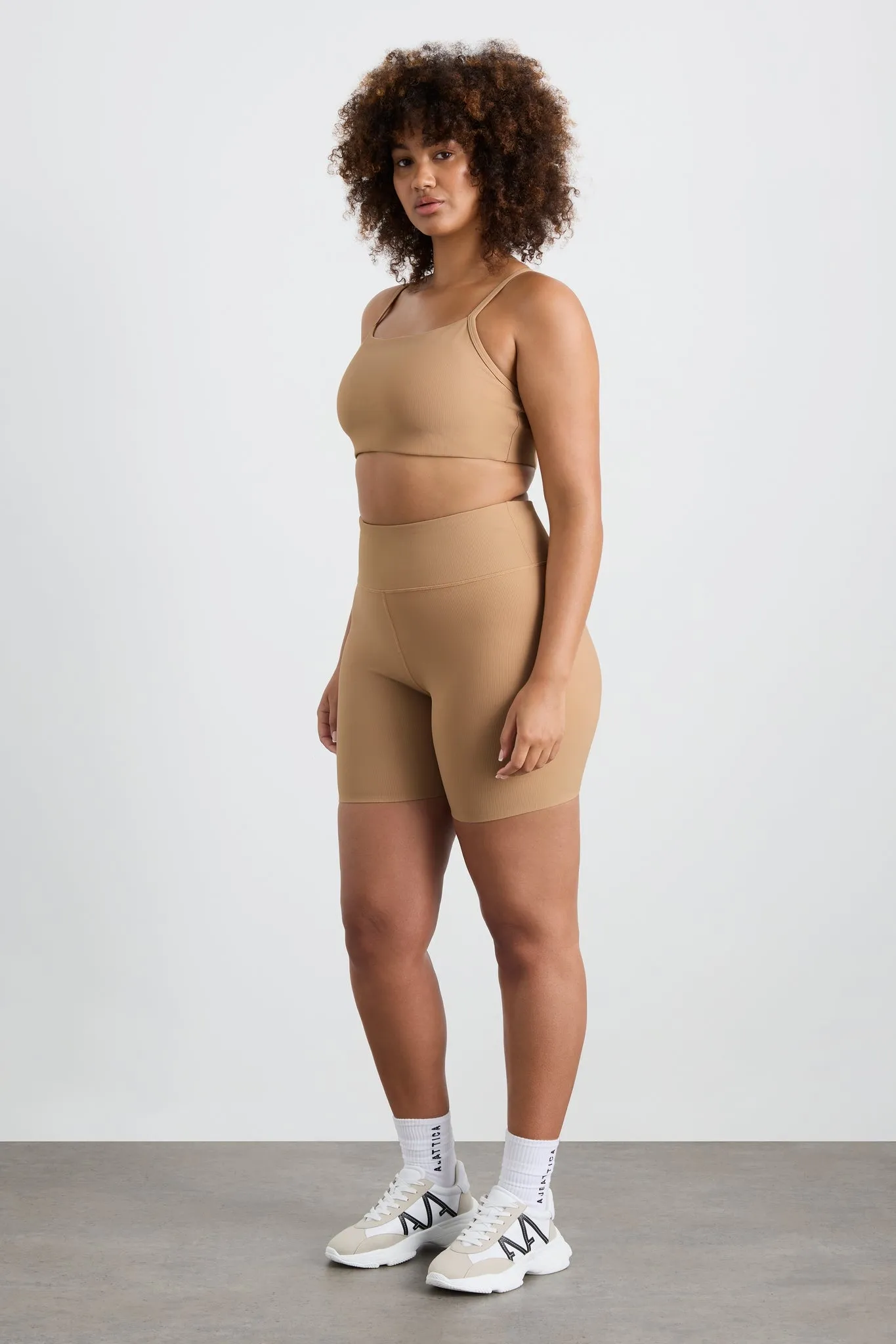 Ribbed Mid Length Bike Short 601