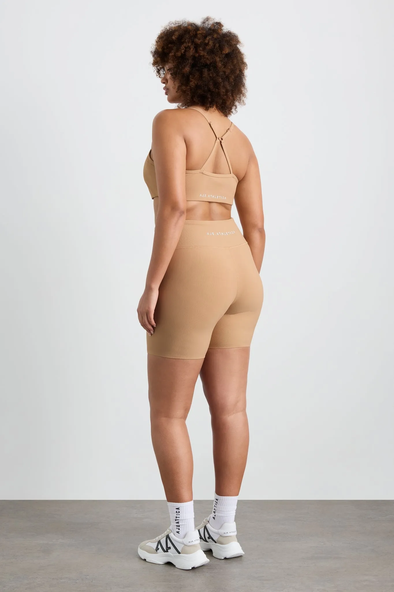 Ribbed Mid Length Bike Short 601