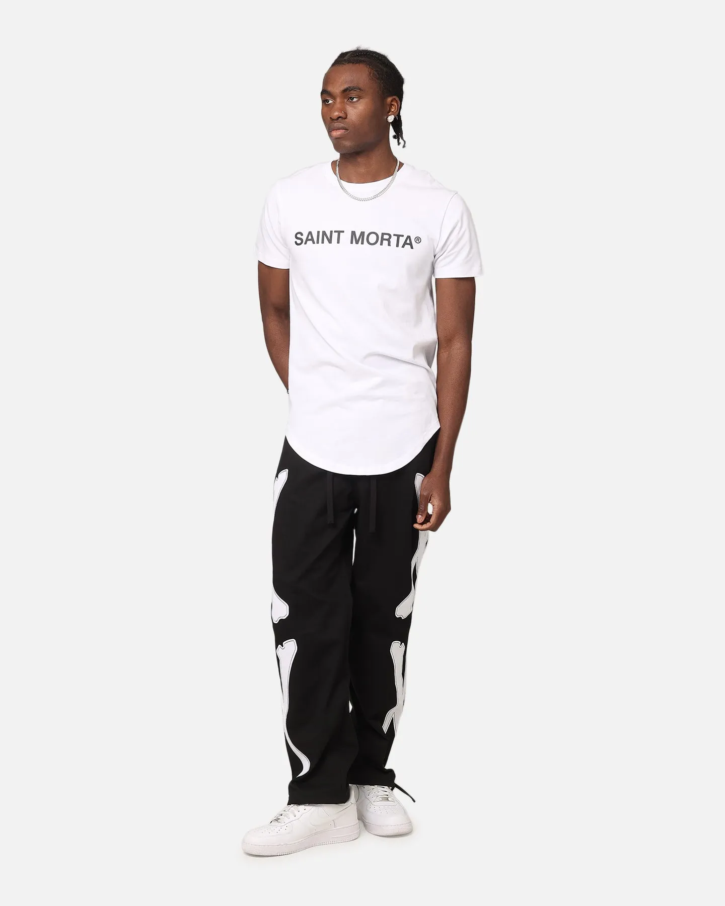 Saint Morta Official El Duplo T-Shirt White/Black