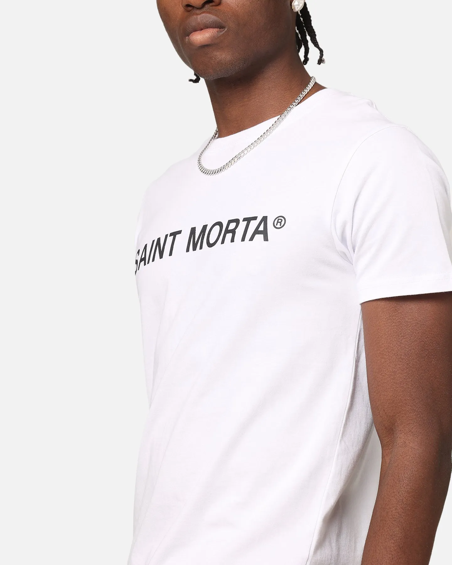 Saint Morta Official El Duplo T-Shirt White/Black