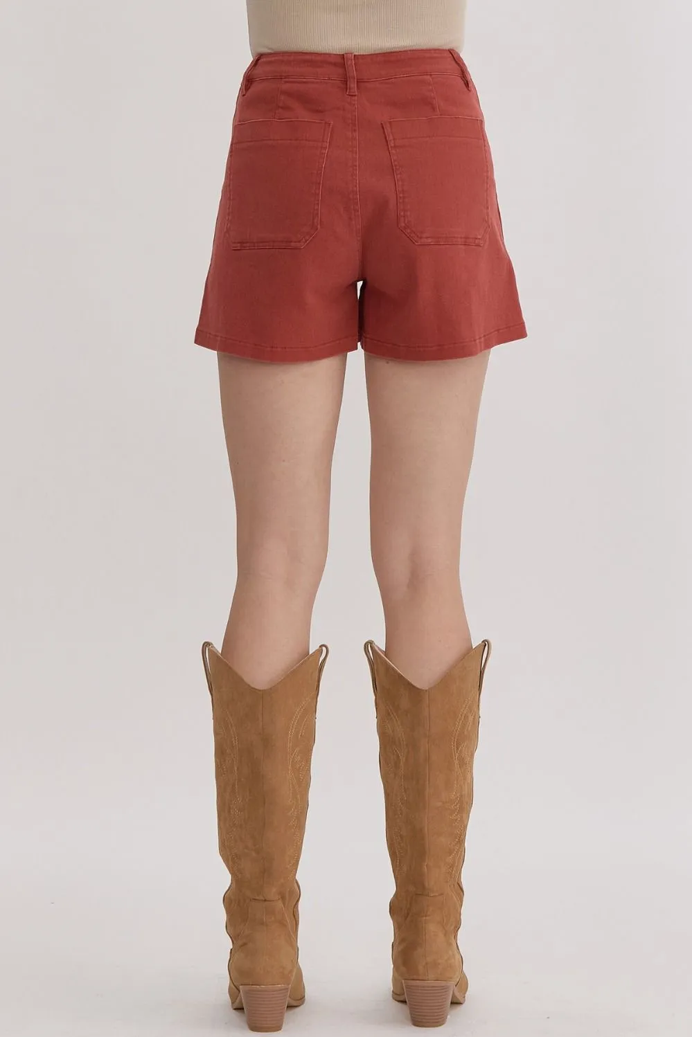 'Sea Breeze' Shorts - Rust