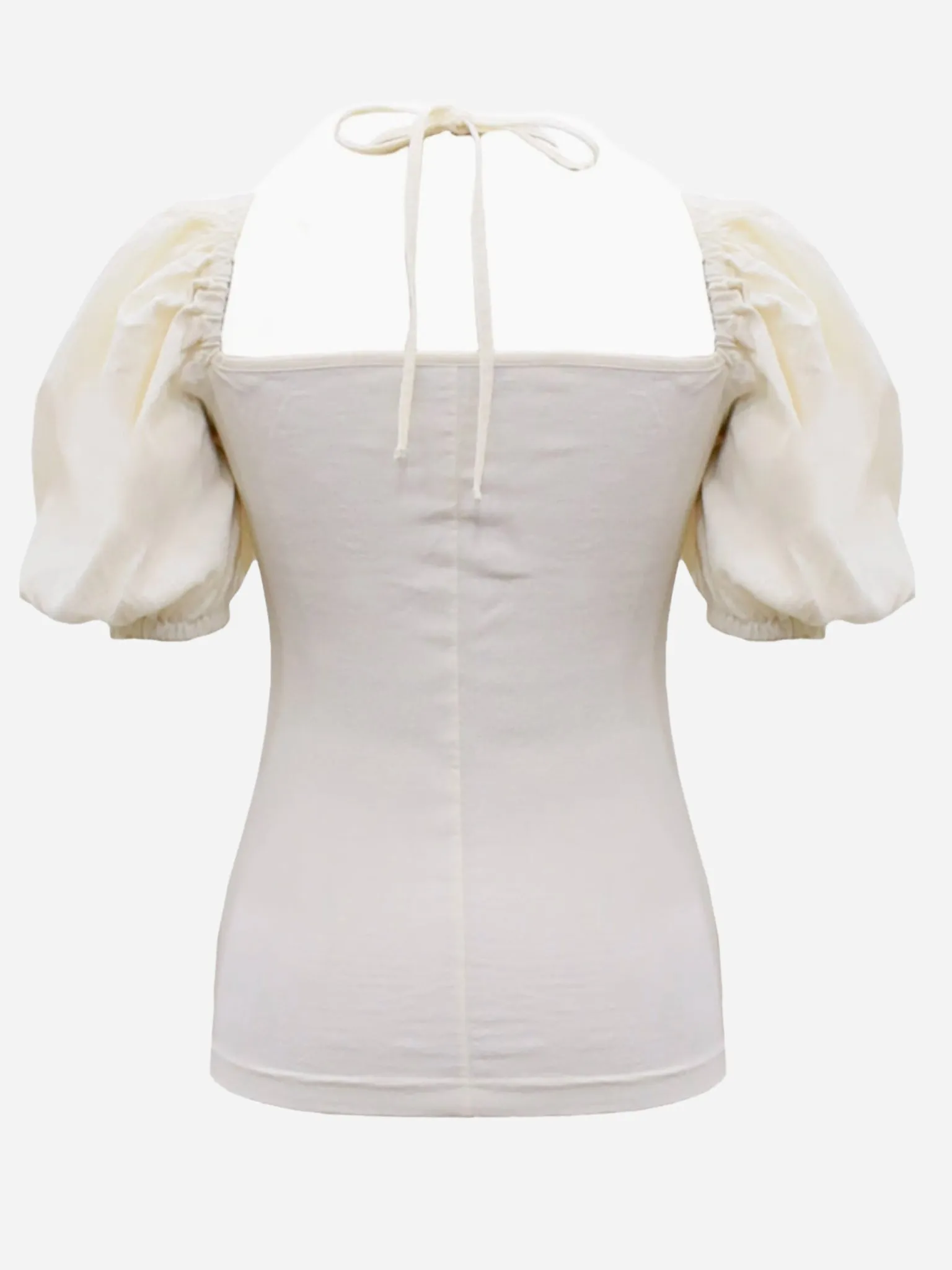 STUDIO J KOO Bra Detailed Puff Short Sleeves Top