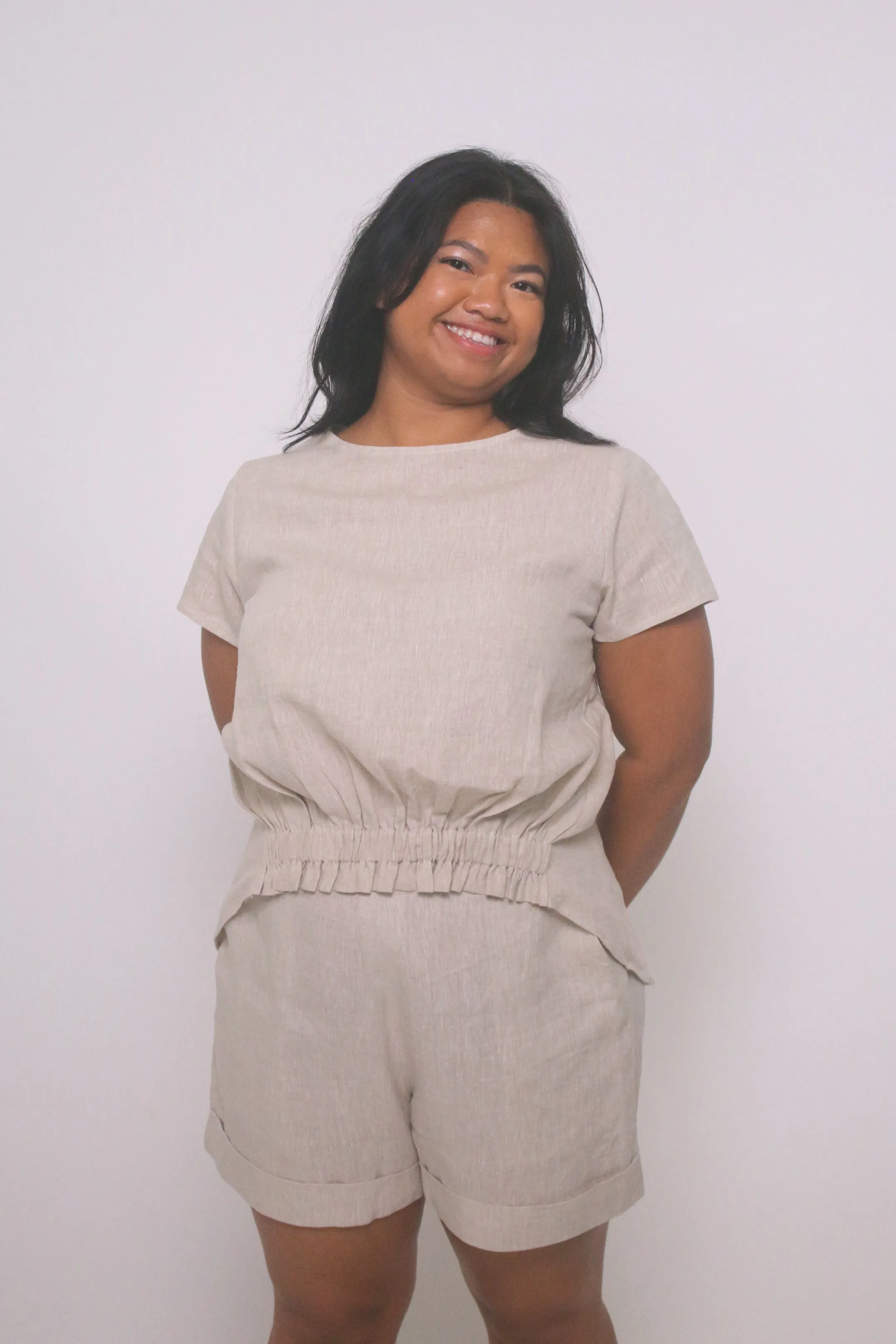Sue 100% Linen Top