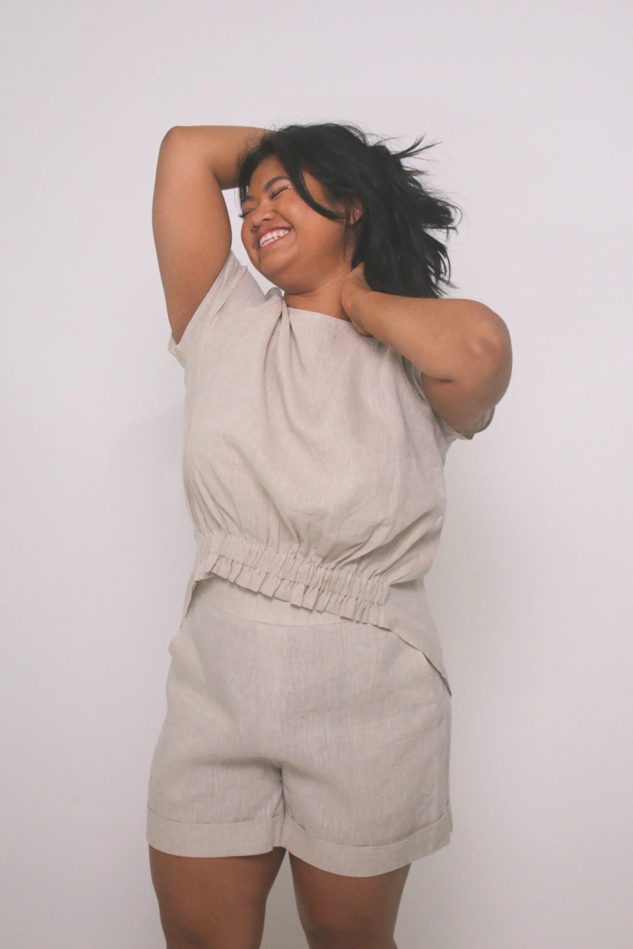 Sue 100% Linen Top