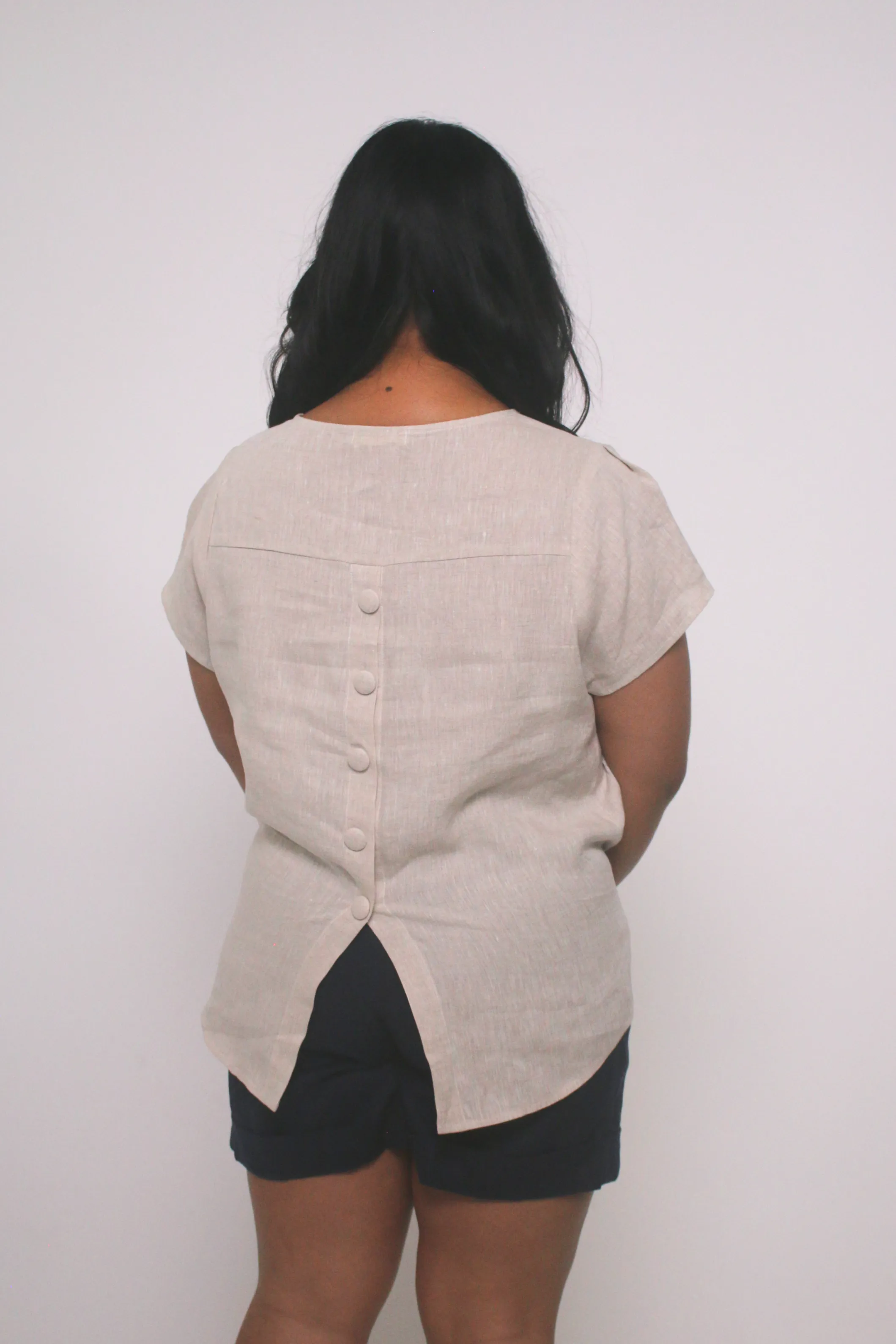 Sue 100% Linen Top