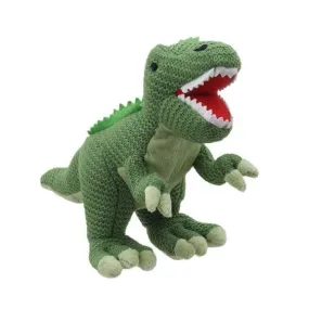 T-Rex Soft Toy (Small Green) -  Wilberry Knitted