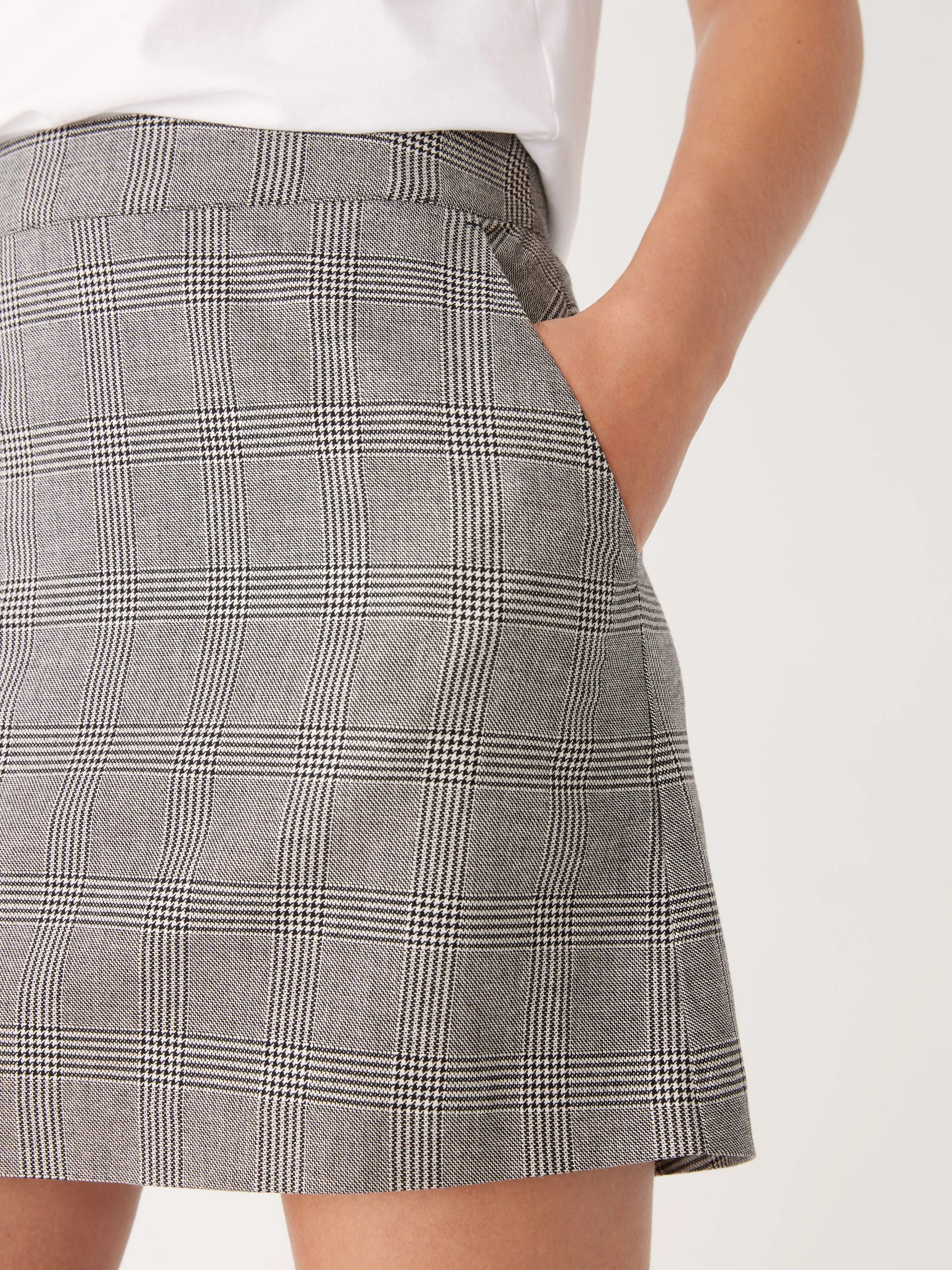 The Plaid Mini Skirt in Black