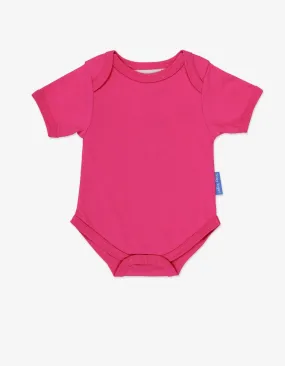 Toby Tiger Organic Basics Short Sleeve Vest - Pink