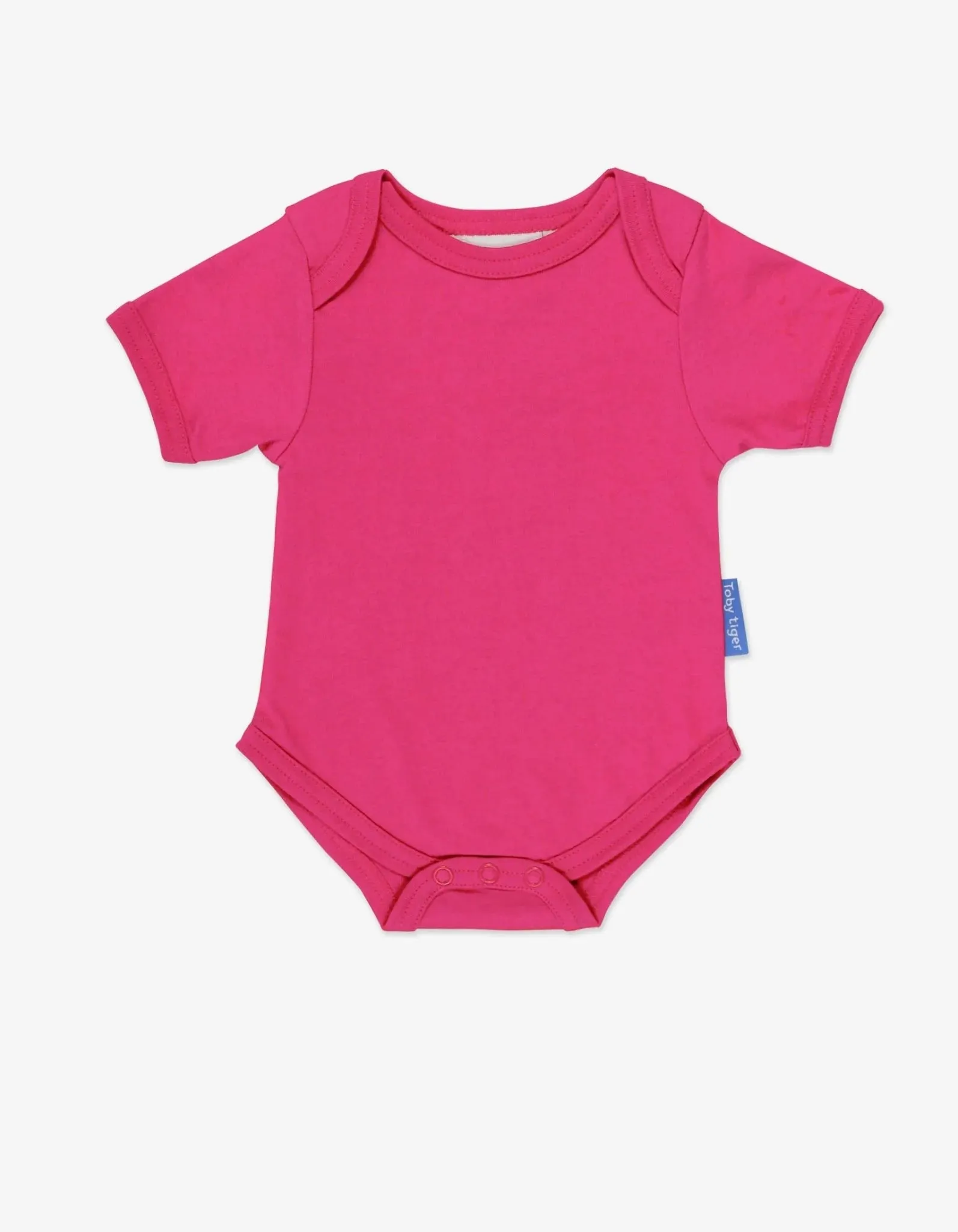 Toby Tiger Organic Basics Short Sleeve Vest - Pink