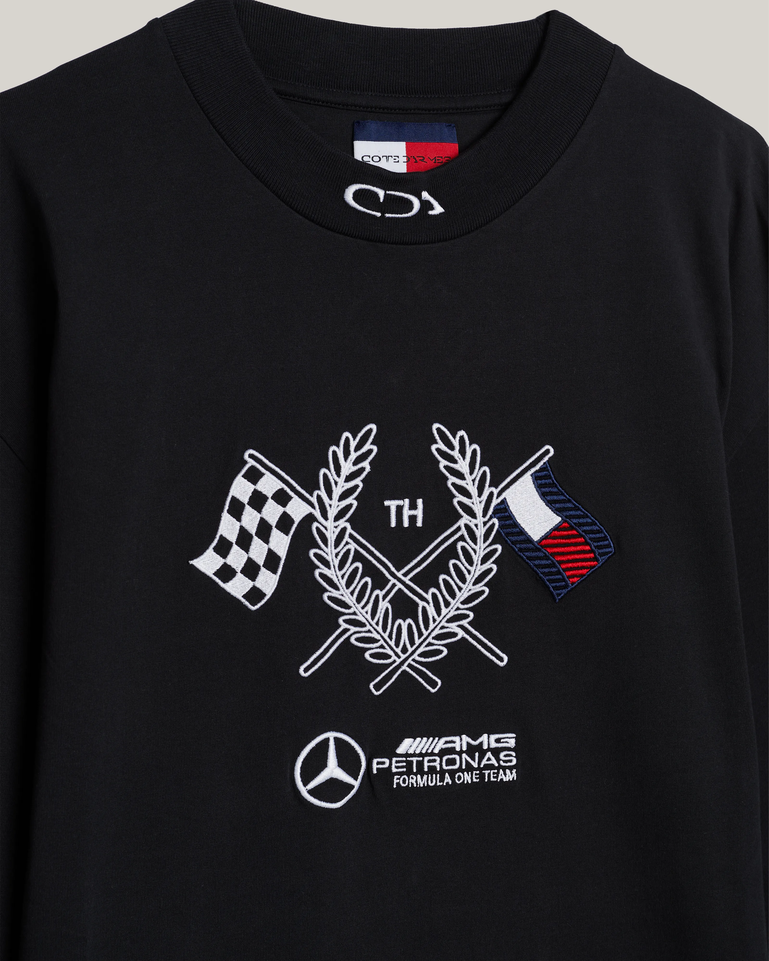 Tommy x Mercedes-AMG F1 x Clarence Ruth Longsleeve Tee Black