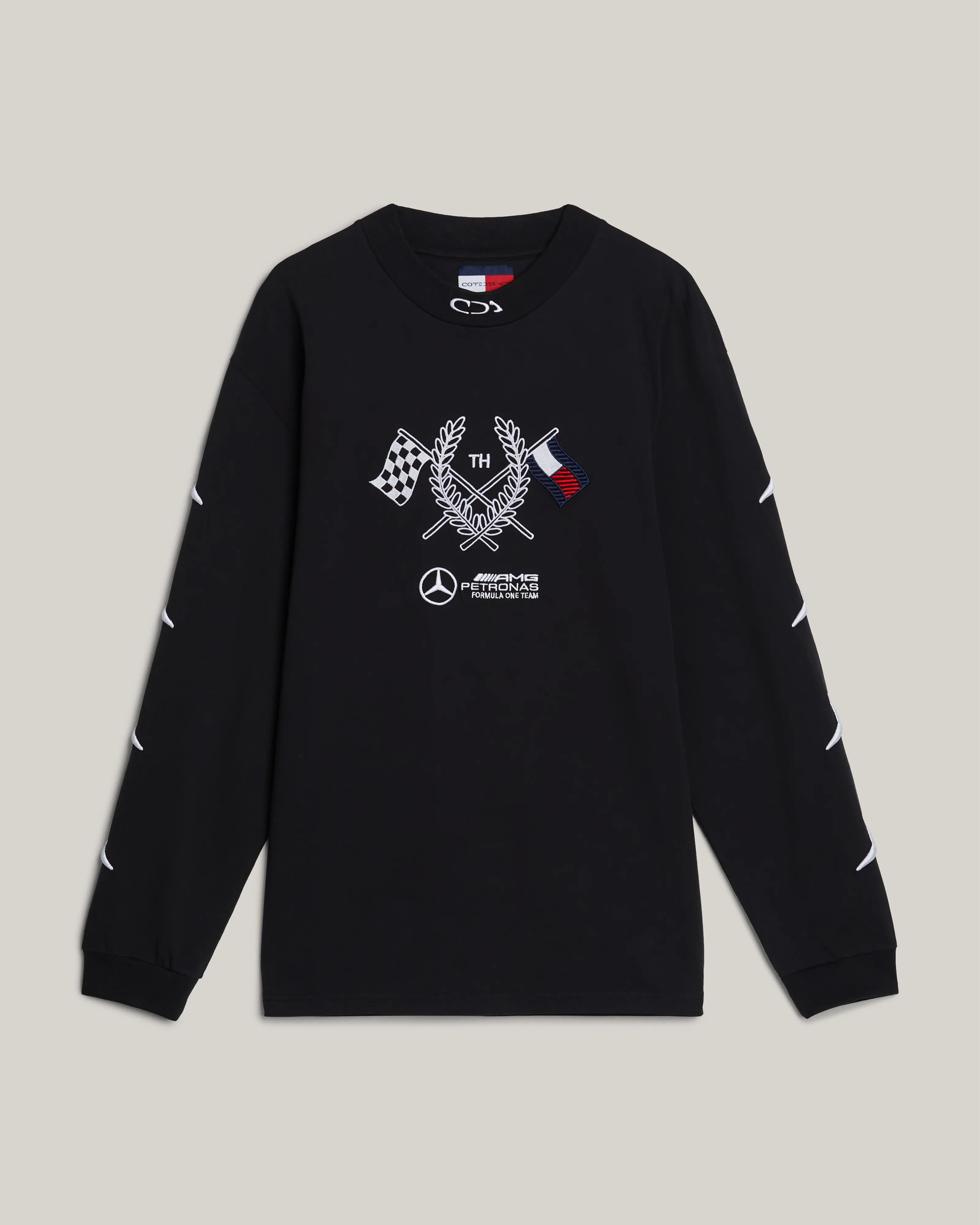 Tommy x Mercedes-AMG F1 x Clarence Ruth Longsleeve Tee Black