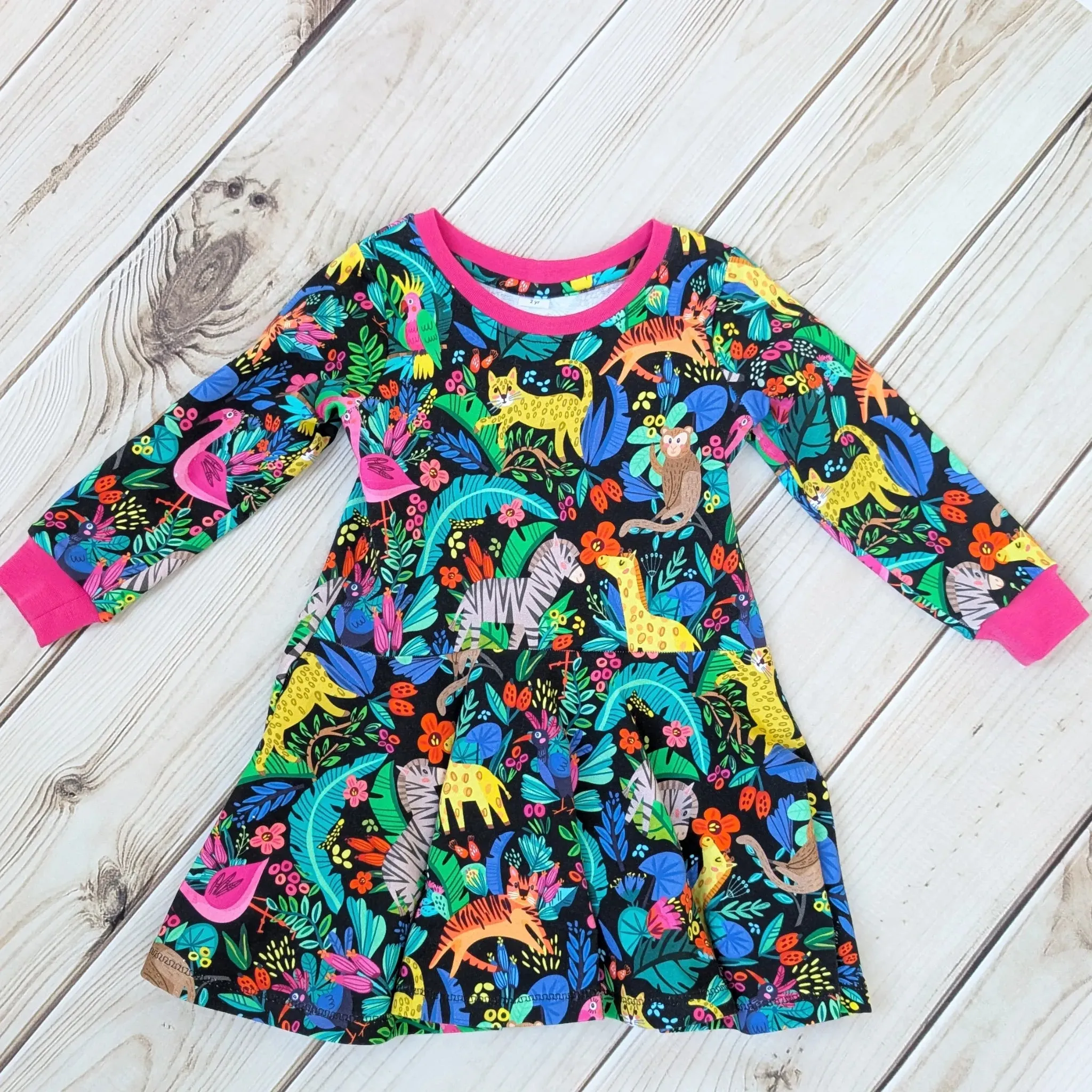 Unique Animal Print Dress for Girls - Sustainable Style