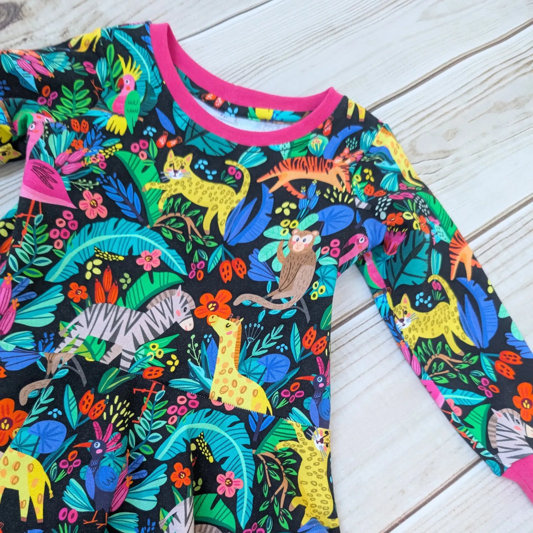 Unique Animal Print Dress for Girls - Sustainable Style