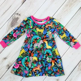 Unique Animal Print Dress for Girls - Sustainable Style