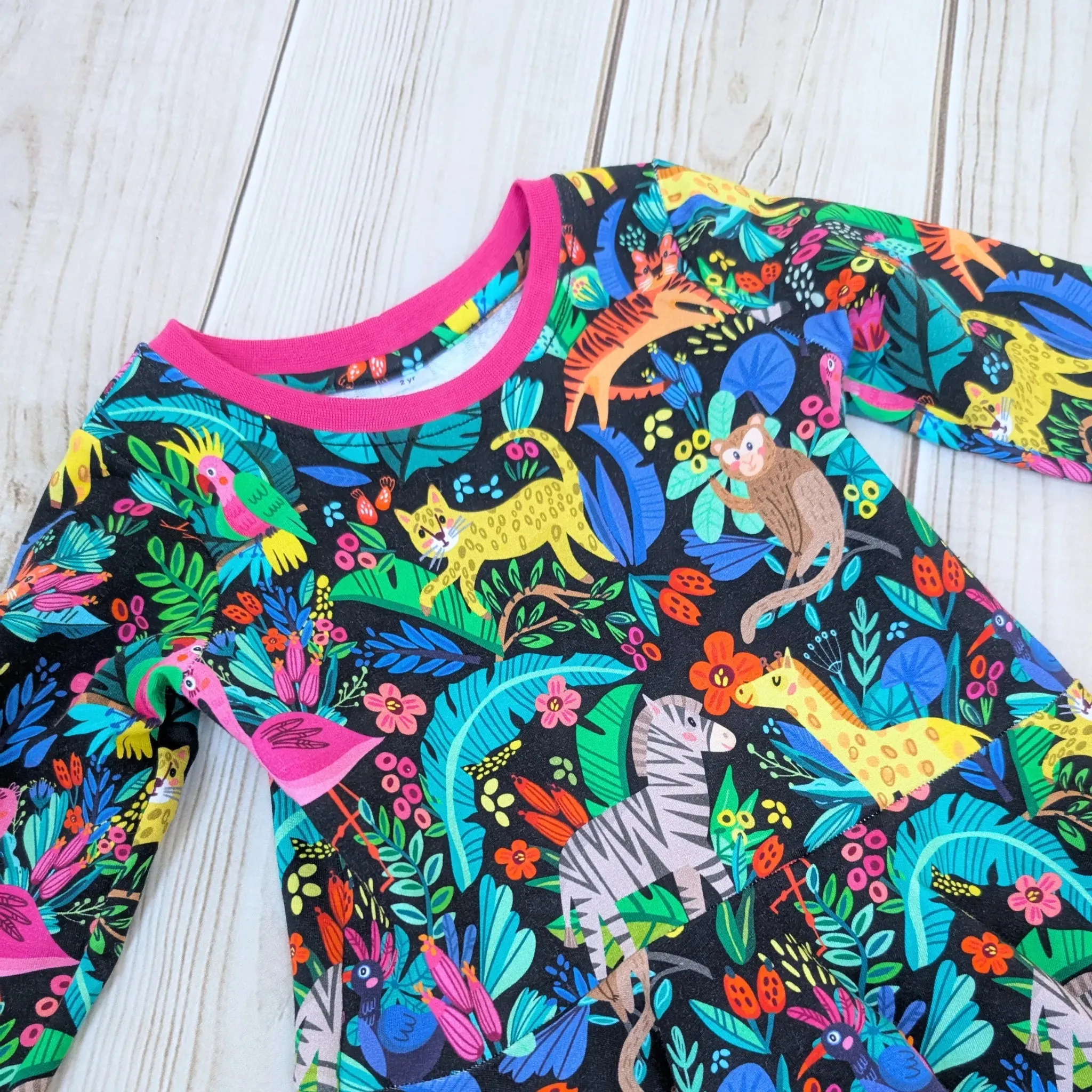 Unique Animal Print Dress for Girls - Sustainable Style