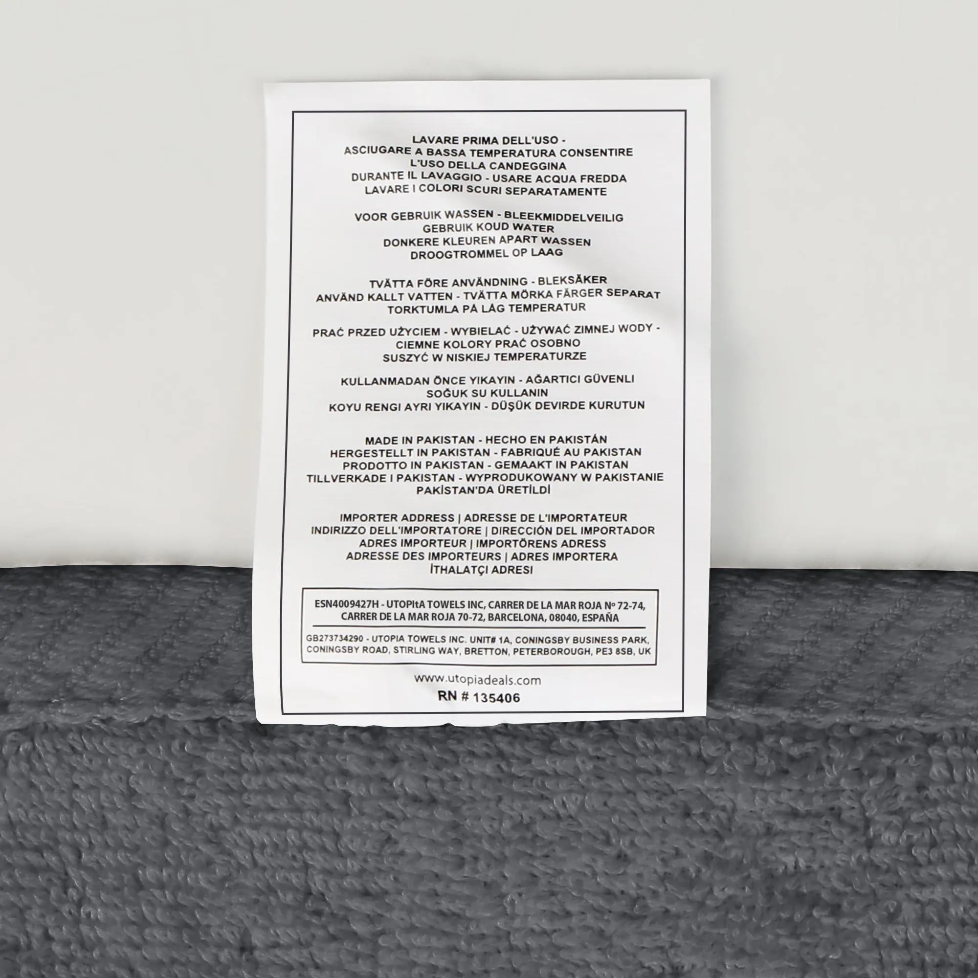 Utopia Towels 8-Piece Premium Towel Set.
