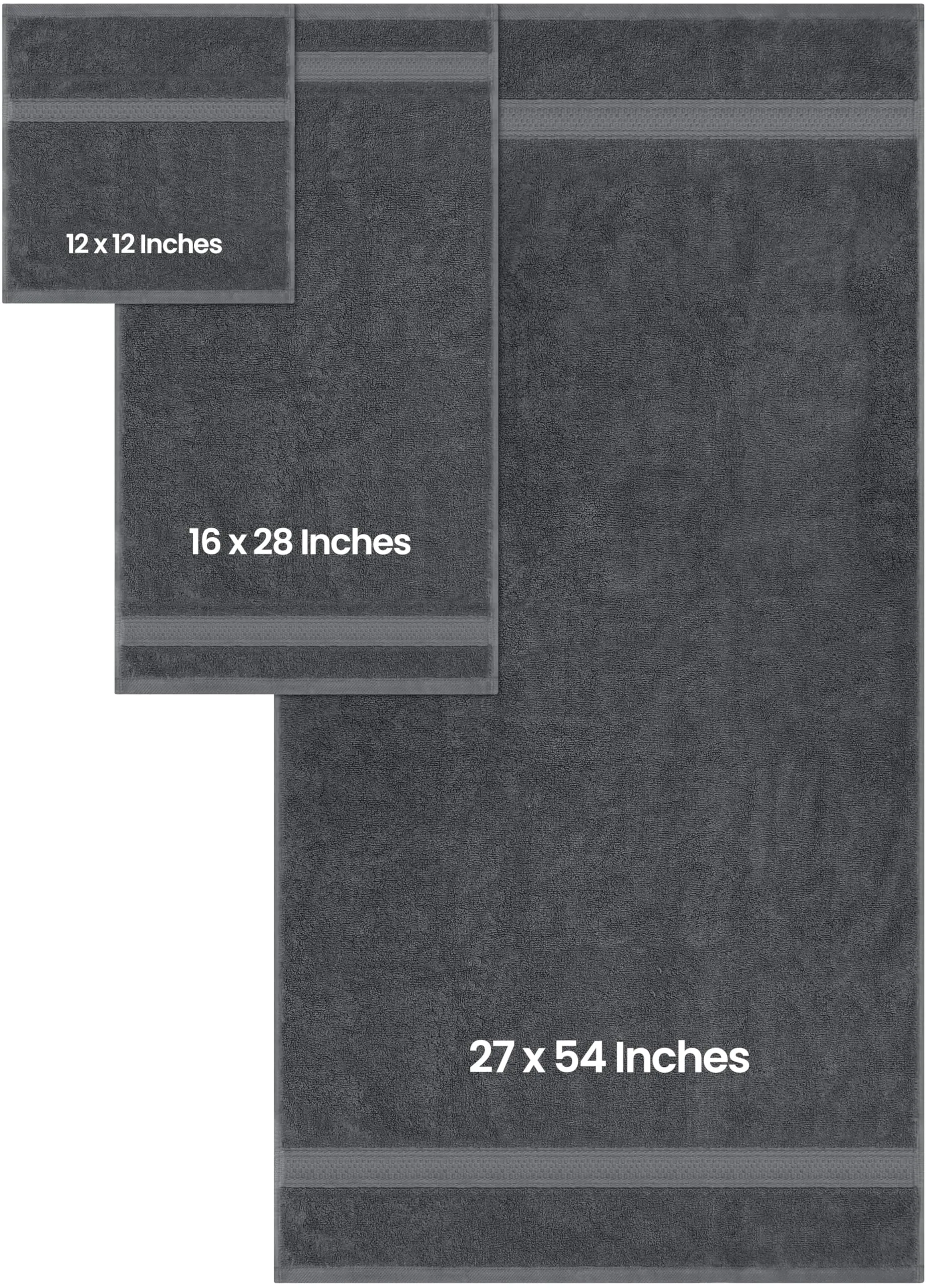 Utopia Towels 8-Piece Premium Towel Set.