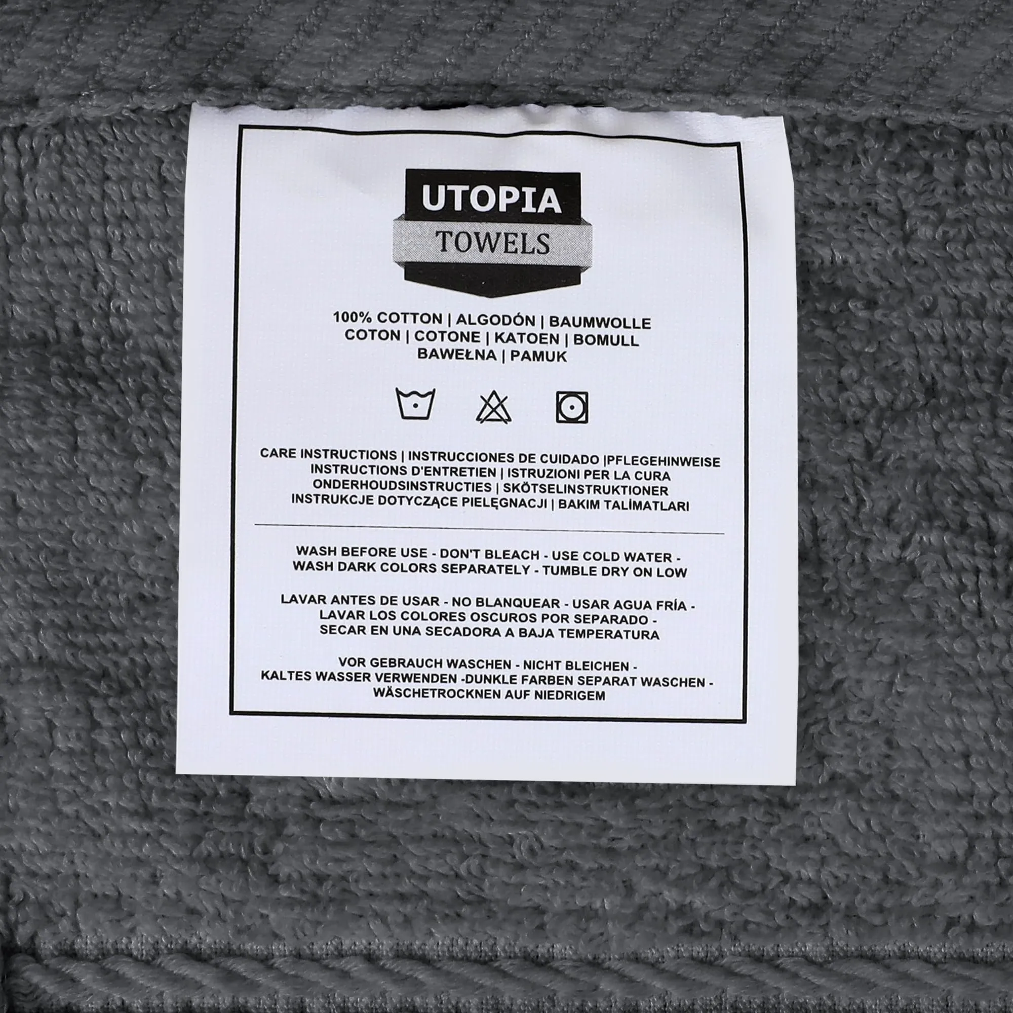 Utopia Towels 8-Piece Premium Towel Set.