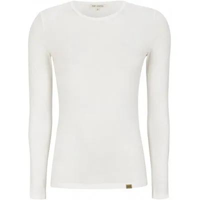 White Penelope Long Sleeve Top