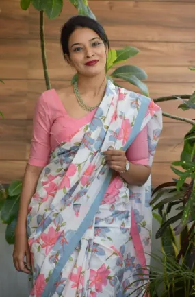 Women's Designer Pure Cotton Jaipur Hand Block Print Saree