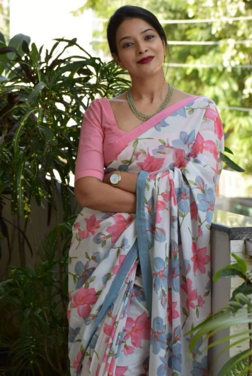 Women's Designer Pure Cotton Jaipur Hand Block Print Saree