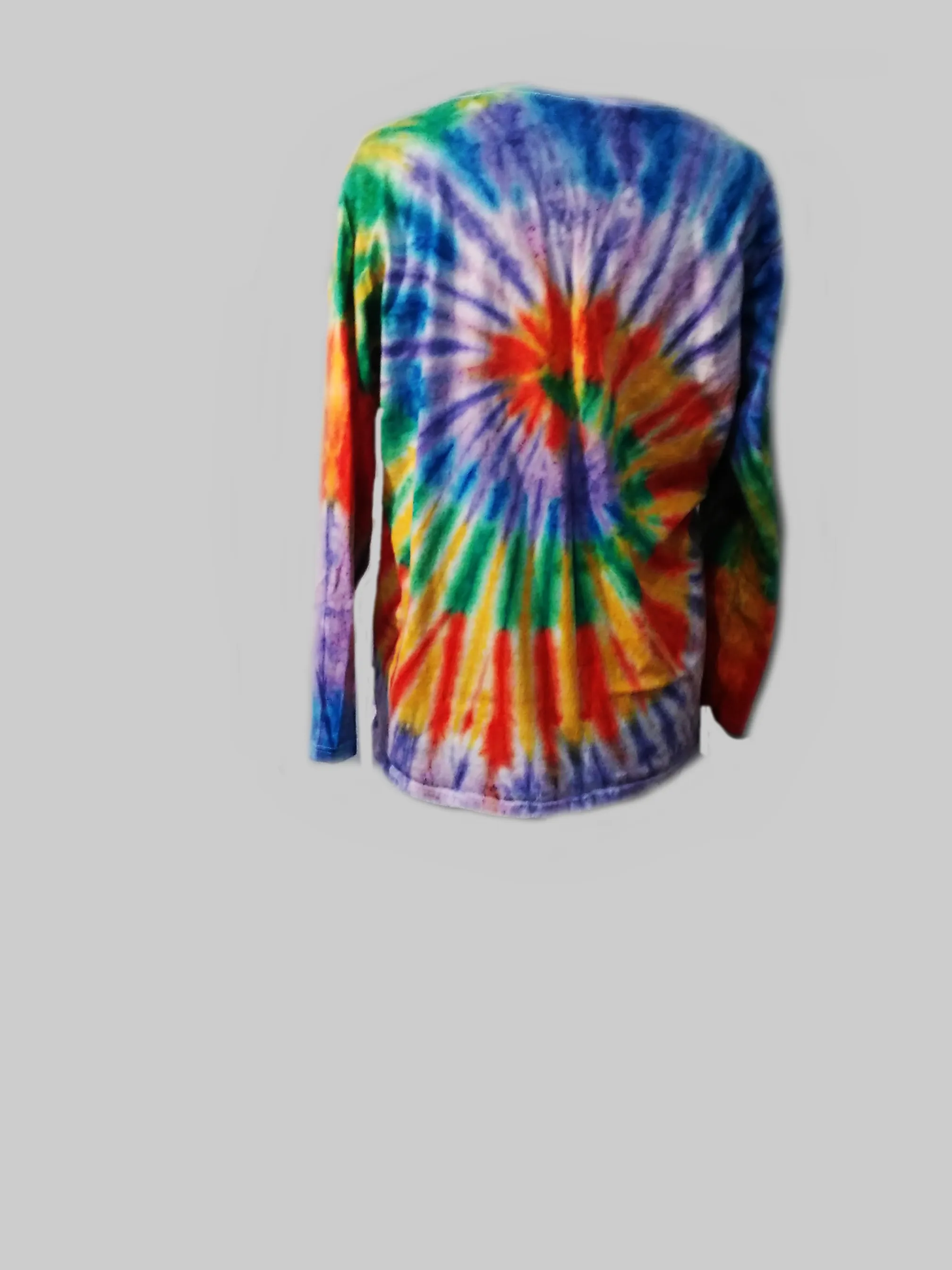 Women's Long-sleeved Top/Rainbow Swirl #1